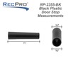 RecPro RV Plastic Door Stop | 2.755” (Single, Black)