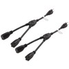 Cable Matters 2-Pack 2 Outlet Power Splitter Cord (Power Cord