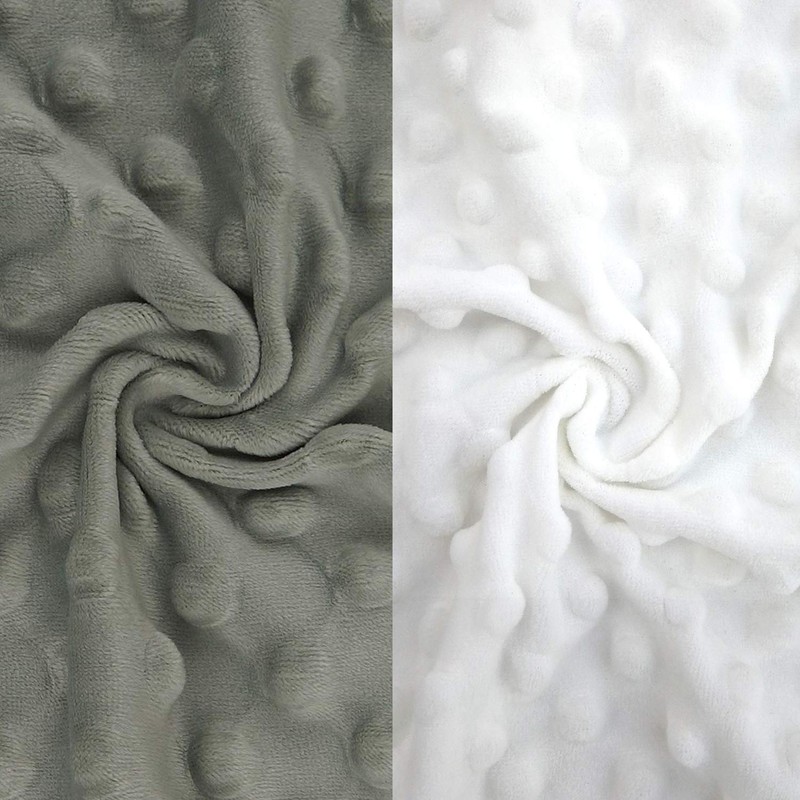 BlueSnail Ultra Soft Dot Changing Pad Cover 2 Pack (white+gray)