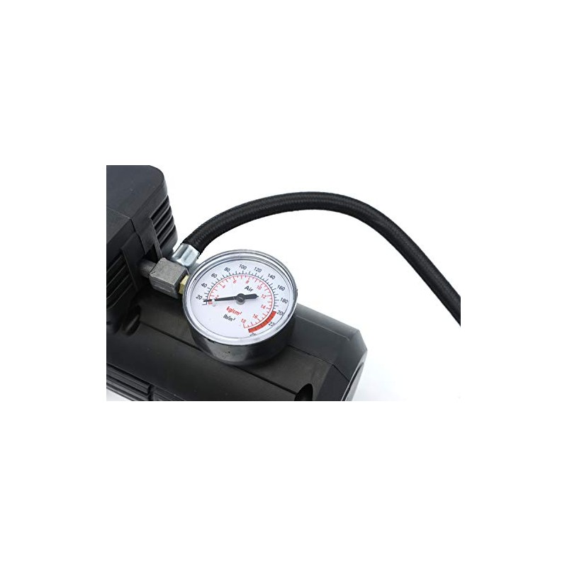 Streetwize - Compact Air Compressor with Gauge - 12V -