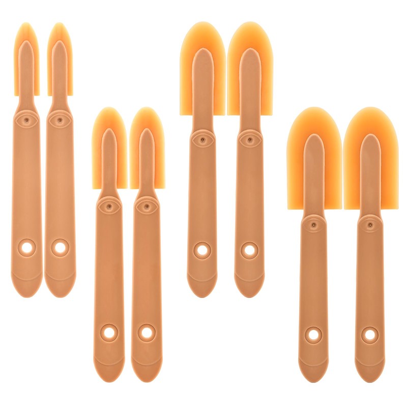 8pcs Rubber Caulking Tool, 4 Sizes Set Rubber Spatula Spreader