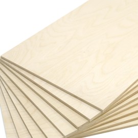 Rhino Trunk & Case Baltic Birch Plywood Sheets - 3mm (1/8") B/BB Grade True to Size Wood Panels for Arts, Crafts, School Projects, Painting, Laser, CNC & Wood Burning - Multiple Pack Options
