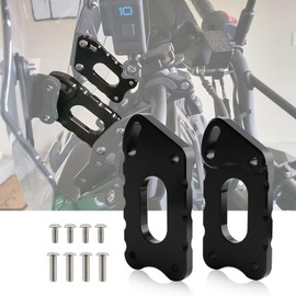 PACEWALKER CNC Adjuster Windshield Risers for Kawasaki KLR650 2022 2023 Motorcycle Windshield Bracket Adjustable Angle Heightening