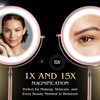 MIRRORVANA Lighted Make Up Mirror with 15X Magnification - 15X