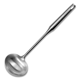 Starfrit Stainless Steel 13.8'' Asian Style Ladle -Perfect for Wok Cooking, Soups and Sauces