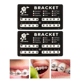 GLEAVI GLEAVI 40Pcs Dental Orthodontic Brackets Stainless Steel Tooth Brace Brackets Tooth Brace Holder Dental Accessories for Orthodontic Tooth Brace?-