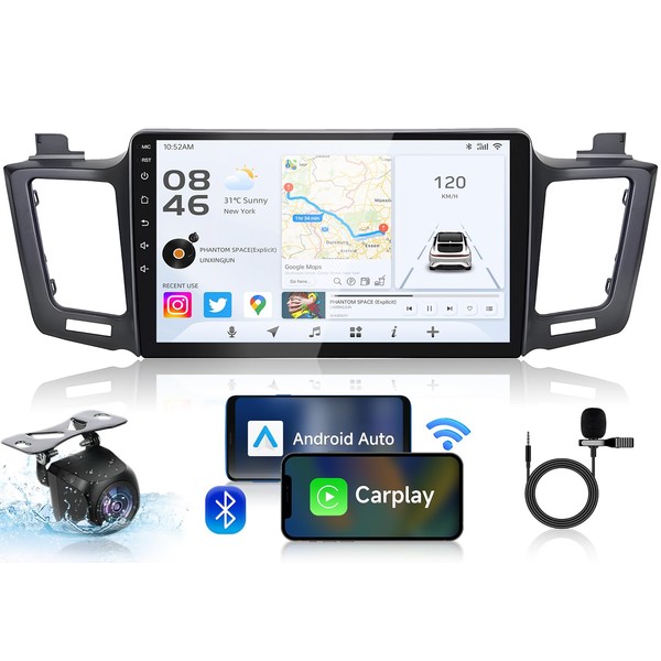 64G Android Car Radio for Toyota RAV4 2013-2018: 10.1 inch