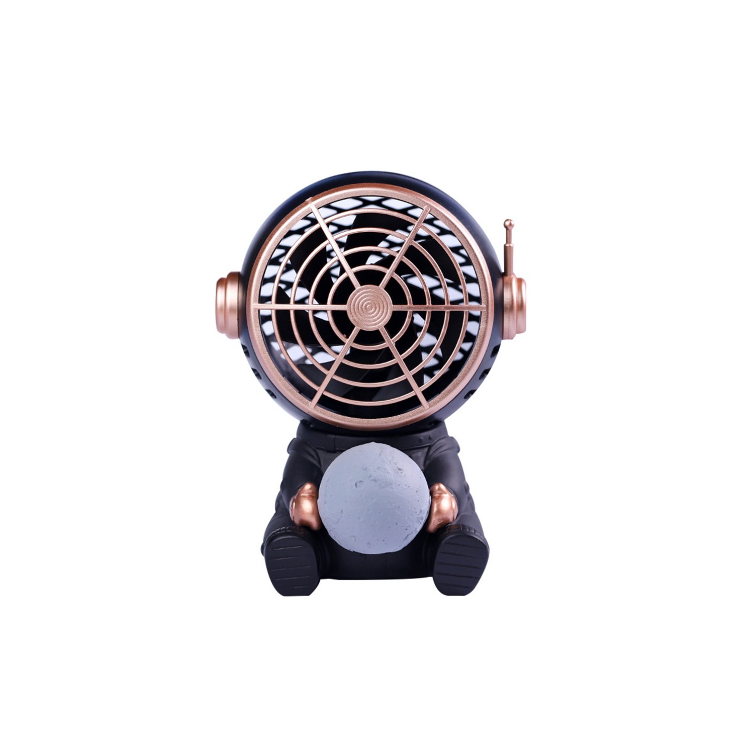 Portable Mini Fan Cartoon Astronaut Shaped Rechargeable Desk Fan with ...