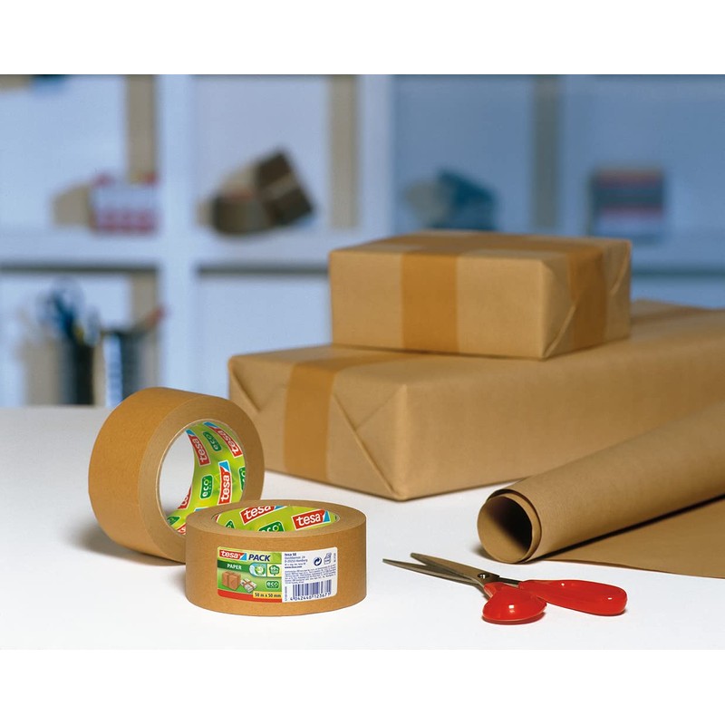 tesa Paper Packaging Tape Made From Recycled Materials for Packing