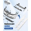 ANODZU Front Bumper Bracket Retainer Left+Right Side Fit for Nissan