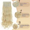Benehair 22" Clip in Hair Extensions 12 Pcs Long Curly