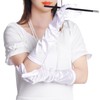 Lystaii Long Opera Party 20s Satin Gloves Stretchy Elbow Length