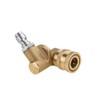 VOANZO Brass Pivoting Coupler|Adaptor for High Pressure Washer Tips 1/4