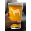 Goat Pint Glass for Beer - Funny Unique Farm Animal