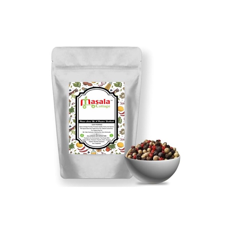 4 Colour Mixed Whole Peppercorns Dried (Black | White |