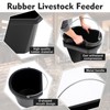 Leinuosen 2 Pcs Rubber Feeder Buckets 19 Quart Livestock Horse