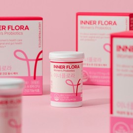 Innerflora vaginal health lactic acid bacteria probiotics renewal product 60 capsules x 2 boxes vaginal lactic acid bacteria / 이너플로라 질건강유산균 프로바이오틱스  리뉴얼 상품  60캡슐 x 2박스 질유산균