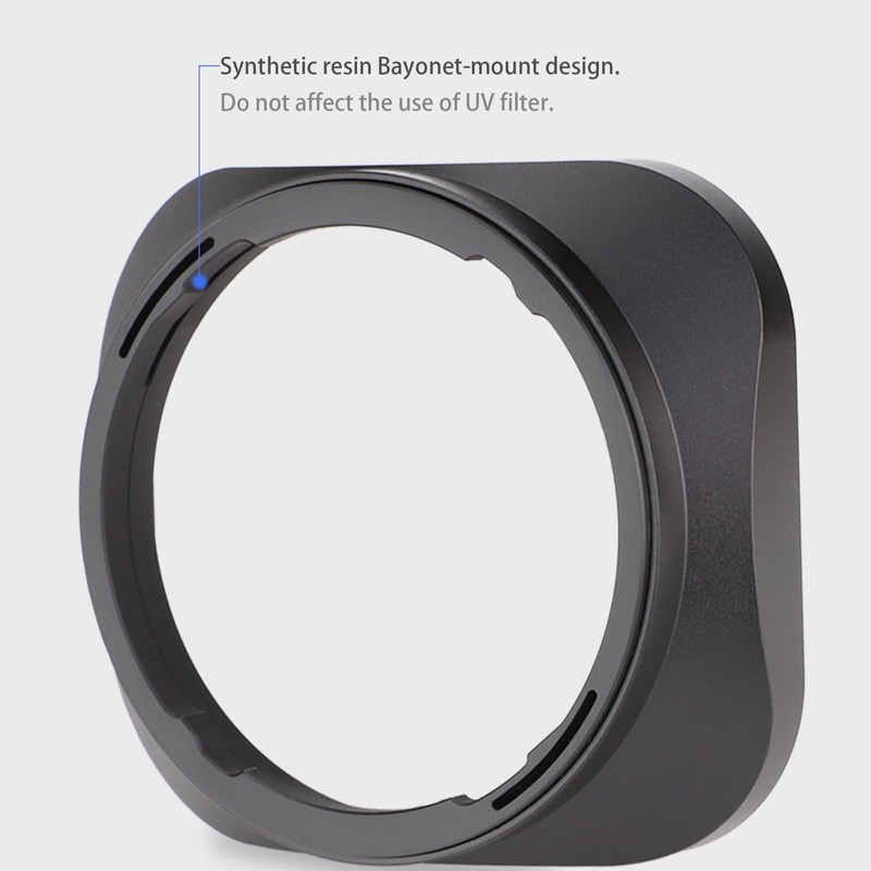 Haoge Square Metal Lens Hood for Sigma 23mm F1.4 DC