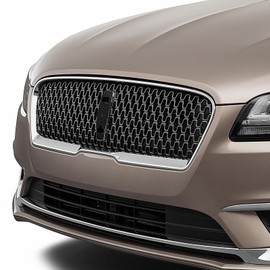 JOLONG Front Grille Fit for Lincoln MKZ 2017-2019 Bumper Upper Hood Grill Replacement for HP5Z-8200-CG5HNC (Black w/Chrome)