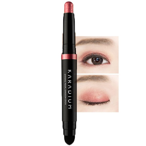 KARADIUM Shining Pearl Smudging Eye Shadow Stick, 1.4 g, #10 Reddish Pink