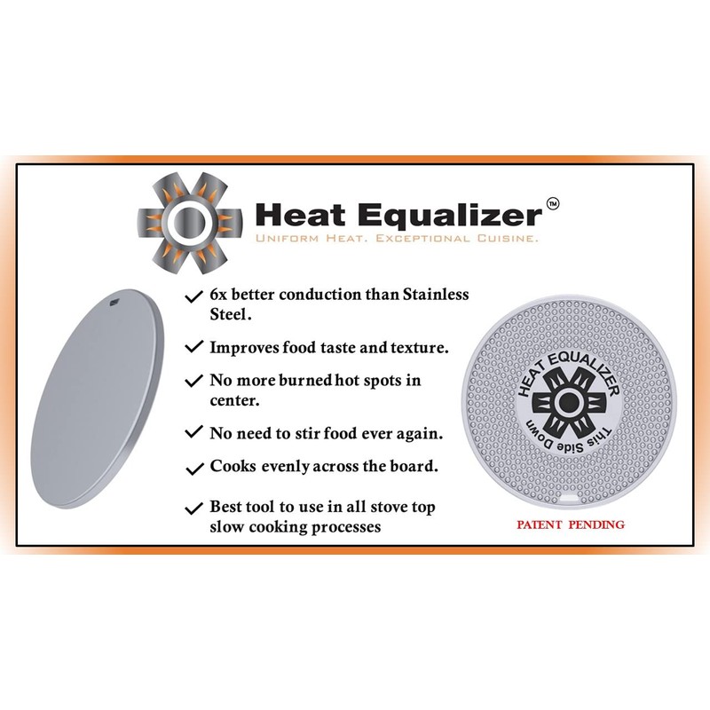 Heat Equalizer-6 inch High-Polish Commercial-Grade Diffuser for Gas & Electric