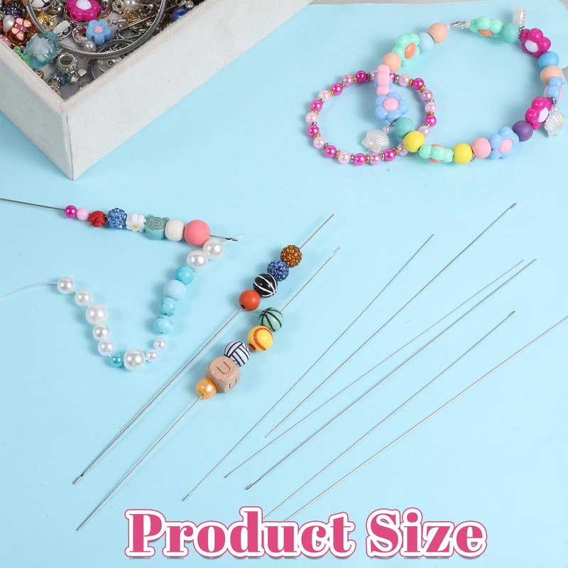 SULIKJHUI 10 Pcs Bead Threader for Jewelry Making, Bead Spinner-Needle