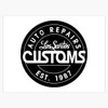 Leyland Designs Los Santos Customs Bumper Sticker Window Water Bottle