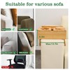 BAMBOOTRAY Sofa Arm Tray Table, Multi-Function Folding TV Trays with