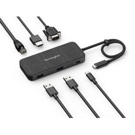 Kensington SD1650P USB-C 4K estación de Acoplamiento con Paso de Potencia de 100 W - Windows/MacOS/Chrome/iOS/Android (K34020WW)