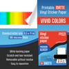 JOYEZA Premium Printable Vinyl Sticker Paper for Inkjet Printer -