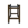 Wooden Rolling Pants Trolley with 16 Hangers