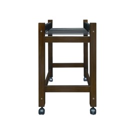 Wooden Rolling Pants Trolley with 16 Hangers