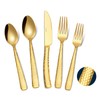 VIVANI Theoson 20-Piece Gold Heavy Silverware Set for 4, Thicken