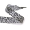 CHTME Fashionable Leopard Shoelaces 1 Pair Chiffon Satin Ribbon Organza