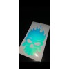 Unbranded FIRE SKULL HOLOGRAPHIC VINYL WINDOW DECAL 5" 1/2