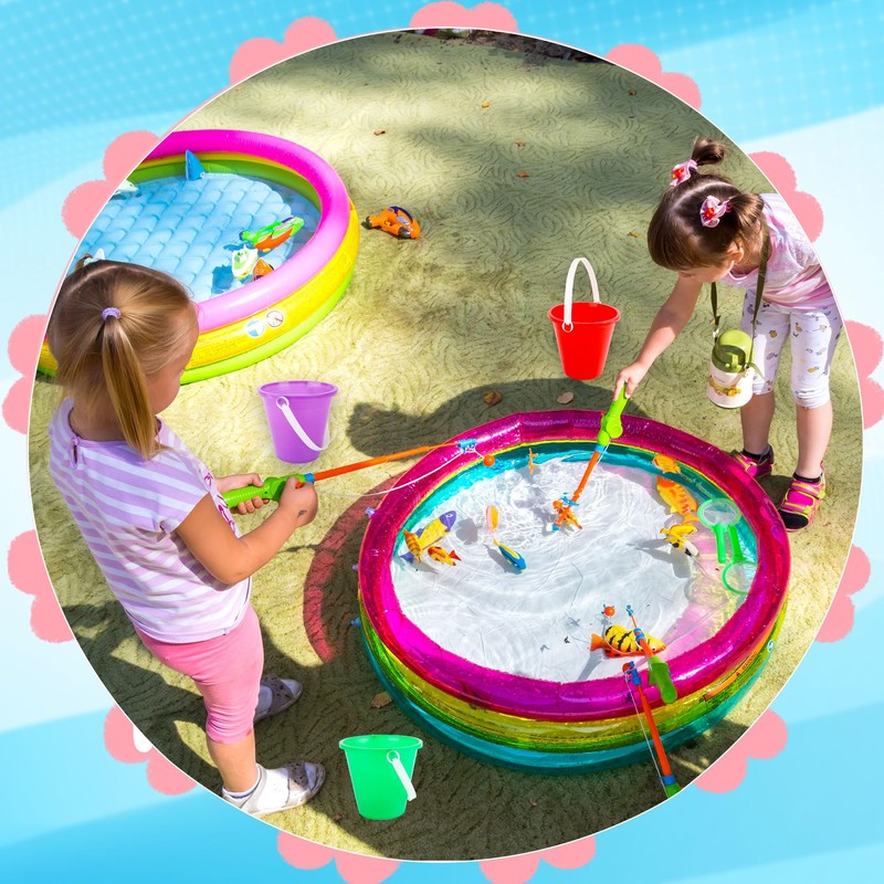 30 Packs 5 Inch Sand Buckets Bulk Colorful Durable Plastic