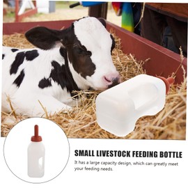 Vaguelly Calf Feeding Bottle Pet Feeding Container Puppy Drinking Feeder Puppy Water Sheep Feeding Breast Bottle for Baby Lamb Tool Drinking Fountain Newborn Natural Rubber