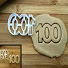 Sweet Prints Inc Number 100 Cookie Cutter - Dishwasher Safe