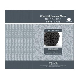 100 Sheets Charcoal Sebum Care Essence Moisture Mask Pack Sheet Pack / 100매참숯피지케어에센스수분마스크팩시트팩