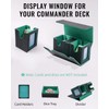Azyvum Commander Deck Box, Card Game Box with Viewing Window,