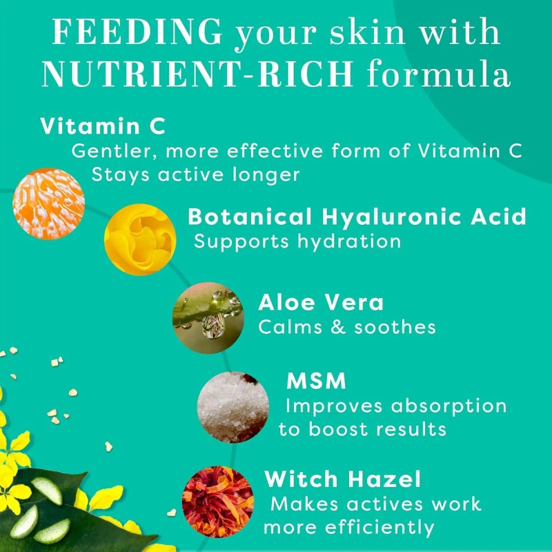 Vitamina C Sérum Para Cara Ácido Hialurónico, 20% C +