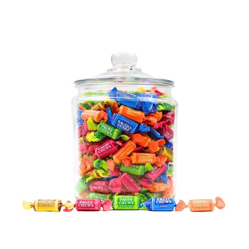Mini Fruit Flavored Fruit Chews - Fruity Flavored Bulk Bites,