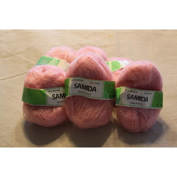 Samida Mohair Wool Lot of 6 , 1.4 Ounce Balls