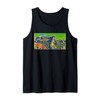Vintage Automobile Rear End Taillight Illustration Tank Top