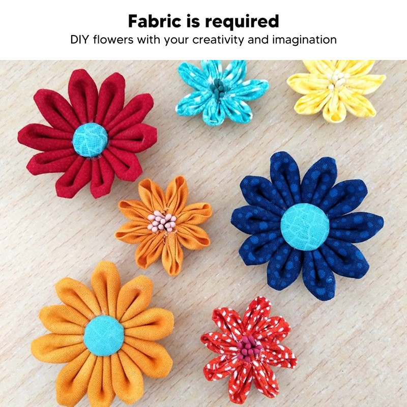 3Pcs Kanzashi Flower Maker Different Sizes Easy Operation Strong Resin