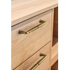 Goo-Ki 6 Pack Woven Cabinet Pulls Antique Brass Drawer Pulls