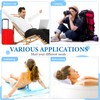 Jetec 2 Pieces Inflatable Bath Pillow for Tub Pillows Neck
