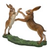 Realistic Hare Ornaments Finished in Natural Colours, Choice of Poses