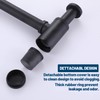 HAMOLER Round Bottle P-Trap 1 1/4 Adjustable Bathroom Basin Sink