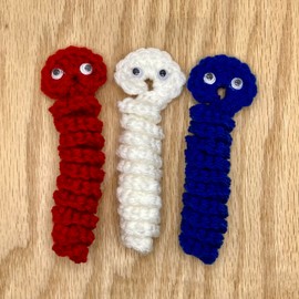 Generic Worry Worm 3-Pack, To Celebrate Independance Day!